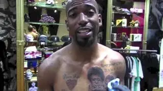 Richard Hamilton gets tattooed at UnFamous Tattoo Culture in Miami