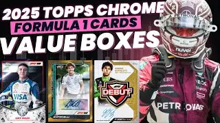 2025 Topps Chrome F1 Value Box Opening LOW NUMBERED Rookie Hits! #f1 #topps 