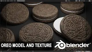 OREO 3D Model & Texture, Blender Tutorial