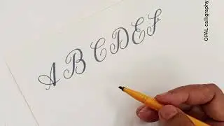 Урок английской каллиграфии с использованием маркеров для начинающих от OPAL calligraphy.