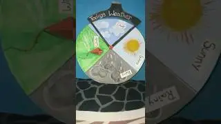 Weather wheel Kindergarten art & craft / #weatherwheel #kindergarten #kidscraft #youtubeshorts #2024