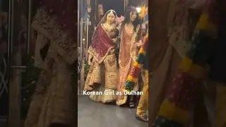 😱 Korean Girl Indian wedding Nickcarrie wedding in India 😱#nickandcarrie  #korean  #indianwedding