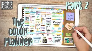 The Color Planner V2 Part II -  How to use Print Stick's Digital Planner