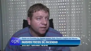 Cuatro focos activos en La Pampa