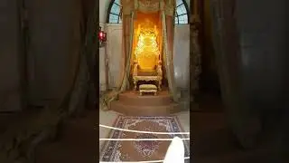 Nizam's 25kg Gold throne at Purani Haveli Palace, Hyderabad Telangana