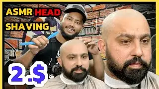 ASMR Fast Head Shave with Barbe | Satisfying Razor Sounds & Relaxing Shave