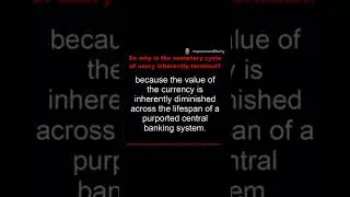 Usury Quotes | Any Rate of Interest Is Usurious |  Mathematically Perfected Economy&trade; #shorts