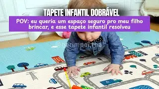 O Melhor Tapete Infantil para Beb&ecirc;s? Tatame Dupla Face Dobr&aacute;vel #infantil #divers&atilde;o #maternidade