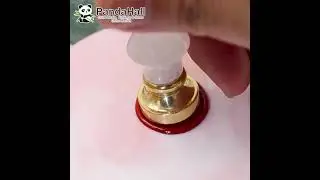 Golden Tone Round Wax Seal Brass Stamp Heads, Flower with Letter Pattern (AJEW-Z034-02G) #waxseal