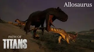 Path of Titans Allosaurus Compilation P1 (Official Servers)