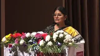 Anupriya Patel speaking at International Conference by Amrita Institute of Medical Sciences