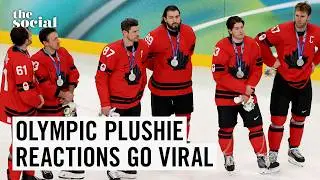 Team Canada Hockey Players Go Viral for Their Reaction to Participation Plushies | The Social