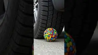 Crushing Crunchy & Soft Things by Car! EXPERIMENT Car vs cybertruck #shorts