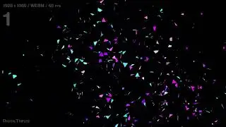 Twitch Alerts Animated Confetti, Stream Overlays Multicolored Animation with Transparent Background