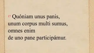 Ss. Corp. & Sang. A - 1 Cor 10, 16-17 (OLM 167, 2)