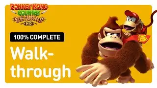 Donkey Kong Country Returns HD (Switch) Full Game Walkthrough 100% | All Puzzle Pieces, KONG Letters