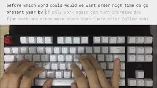 SA keycap set sound test with Costar stabs