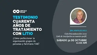 Testimonio: Cuarenta Años de Tratamiento Con Litio | Sra. Marylou  Selo