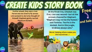 FREE में बनाओ Kids Story Book | Earn Money Online in 2026 | canva tutorial