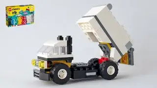 How to build a Dump truck using LEGO Classic 11036 (Alternate) Creative Vehicles.
