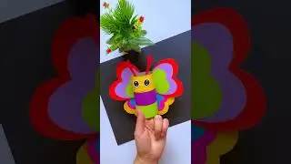 Easy Paper Peacock Craft | DIY Peacock Fan | Kids Paper Craft Idea #papercraft #shorts #trending