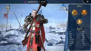 Raid Shadow Legends.  Justiciar.  Rare. Void