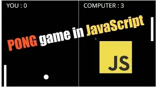 Pong game in JavaScript