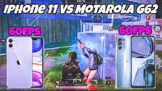 🔱 iPhone 11 vs motarola g62 🥶 60fps vs 60FPS | 1v1 tdm challenge / bgmi 