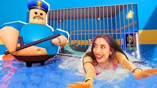 Escapamos de la PRISI&Oacute;N de BARRY BAJO EL AGUA en ROBLOX!!