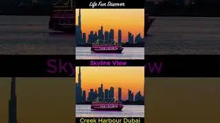 Creek Harbour Dubai #shorts #dubai #downtown #skyline #view #sunset #vibes