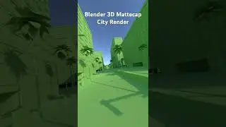 😳 Blender City Render in Matte cap. #shorts