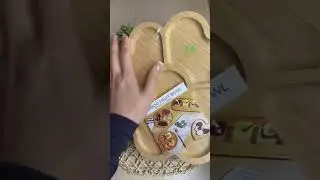Unwrapping Wood fruit bowl #bamboo #shorts #aesthetic #asmr