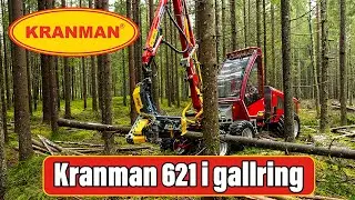 Helt nya Kranman 621 i gran gallring