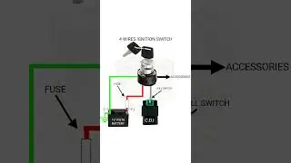 MOTORCYCLE 4 WIRES IGNITION SWITCH WIRING DIAGRAM #palibutdiaries #tutorial