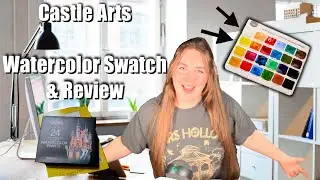 Swatching The Entire Castle Arts Liquid Watercolor Collection | Vibrant & Pigmented Watercolor