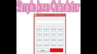 Java Calculator | Java GUI  with Backspace(part 1)