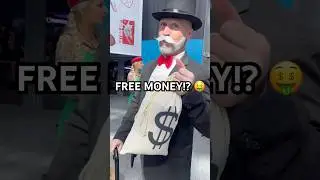 Monopoly Man Opens Up The Banks In New York! #monopoly #trending #shorts