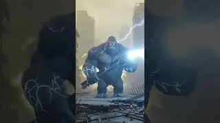 kongs epic lightning battle in ruined city monster vs king #animation #3danimation #movie