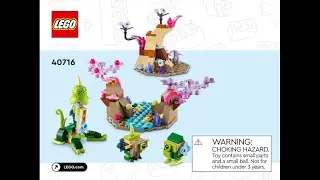 LEGO Instructions | Miscellaneous | 40716 | Alien Planet Habitat | Space