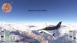Flying past Mount Everest in a Boeing 737 #aviation #msfs2024 #boeing737 #sightseeing #mounteverest