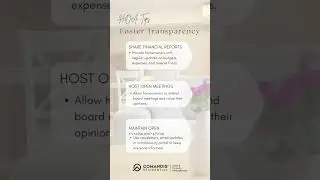 HOA Tips: Foster Transparency