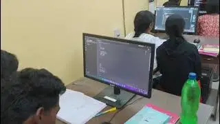 COPA students doing practical web development at Binpur-II Government ITI