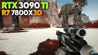 7800X3D & RTX 3090 Ti | Star Wars Battlefront II (1080p, 1440p, 4K & 8K Ultra)