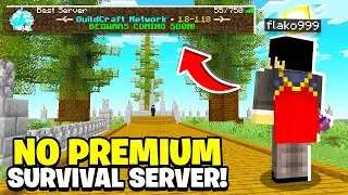 *BEST* NO PREMIUM MINECRAFT SURVIVAL SERVER IN 2022! (JAVA & MCPE) (FREE TO JOIN!) 1.17-1.18.2