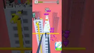 Satisfying Mobile Games 2023 - Roof Rails All Levels Gameplay Walkthrough Android, ios max Level 99
