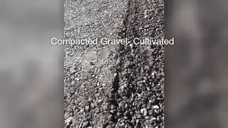Parking area gravel maintenance, with 36in Peg Tooth Harrow & Drag