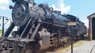 STRASBURG RR ENGINE 90 LEAVING FOR Leaman Place Junction Pennsylvania.