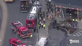 Metrobus Crashes through Wheaton, Md. Jewelry Store
