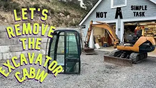 Case Cx28  Part 4 - Excavator Cabin removal