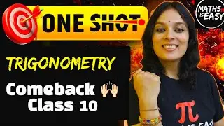 Class 10 Trigonometry In One Shot🔥| Introduction+ NCERT+ Important Questions  Revision Class 10 Math
